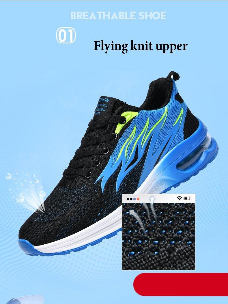 Baskets mode homme, coussin d'air, maille respirante, chaussures de course pour femme, baskets décontractées homme, chaussures de sport, tennis, route, pour la marche, la gym, le jogging, l'entraînement, le fitness.