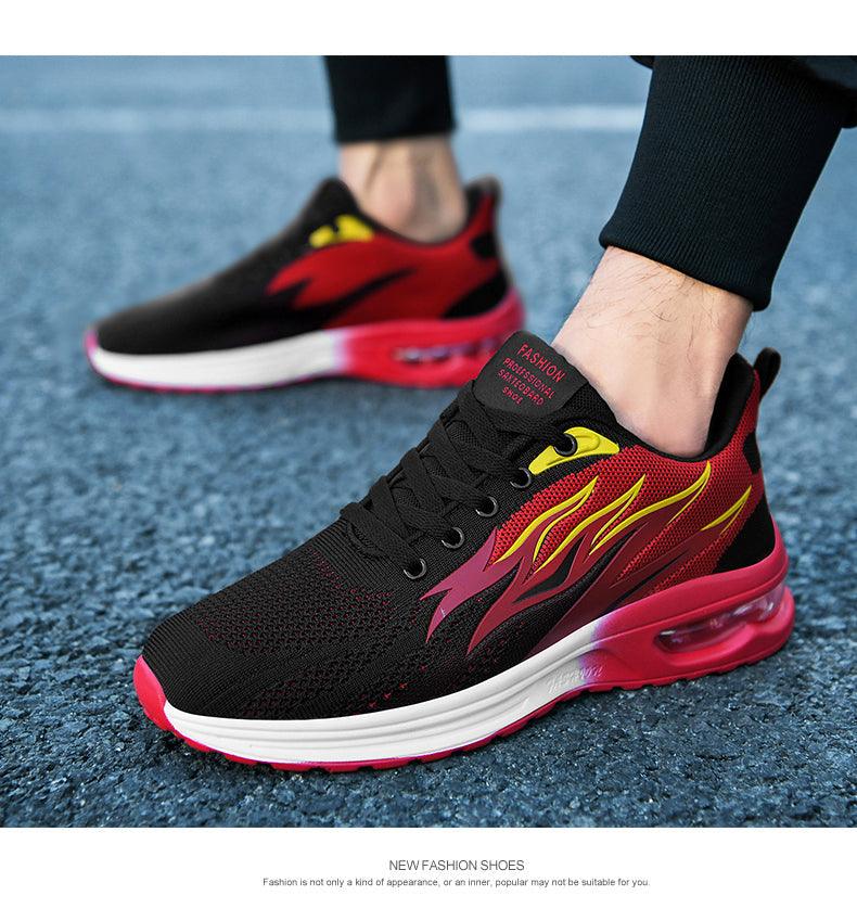Baskets mode homme, coussin d'air, maille respirante, chaussures de course pour femme, baskets décontractées homme, chaussures de sport, tennis, route, pour la marche, la gym, le jogging, l'entraînement, le fitness.