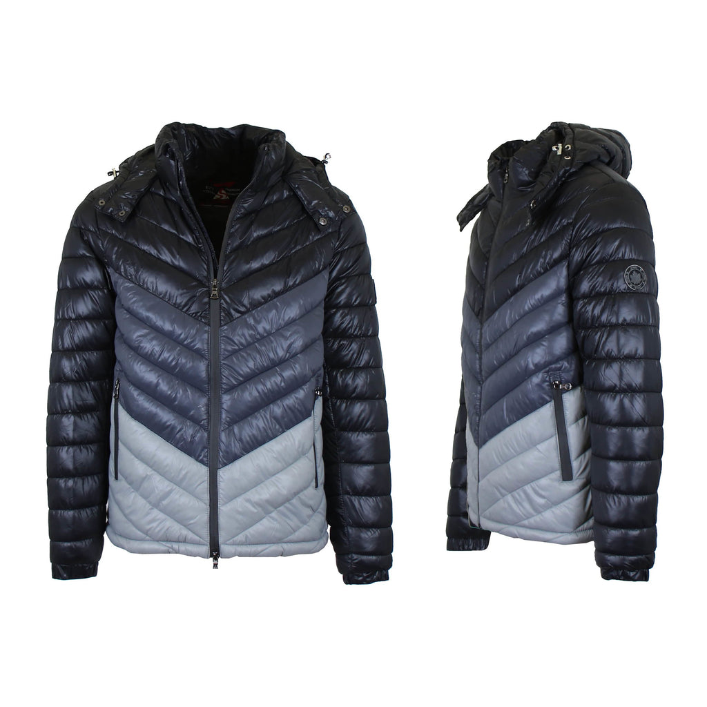 Doudoune matelassée à capuche pour homme