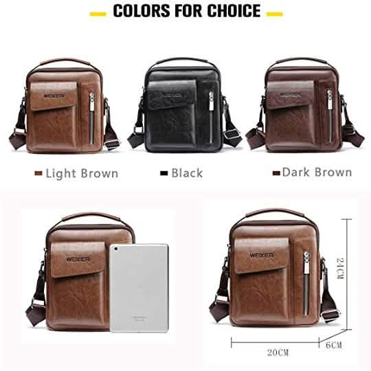Sac à bandoulière en cuir pour homme - Petit modèle