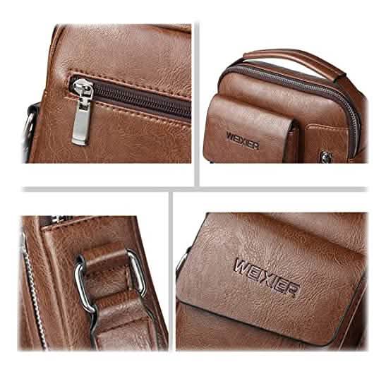 Sac à bandoulière en cuir pour homme - Petit modèle