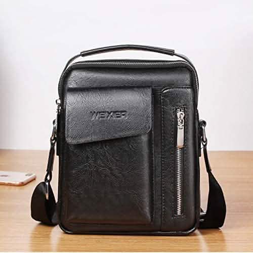 Sac à bandoulière en cuir pour homme - Petit modèle