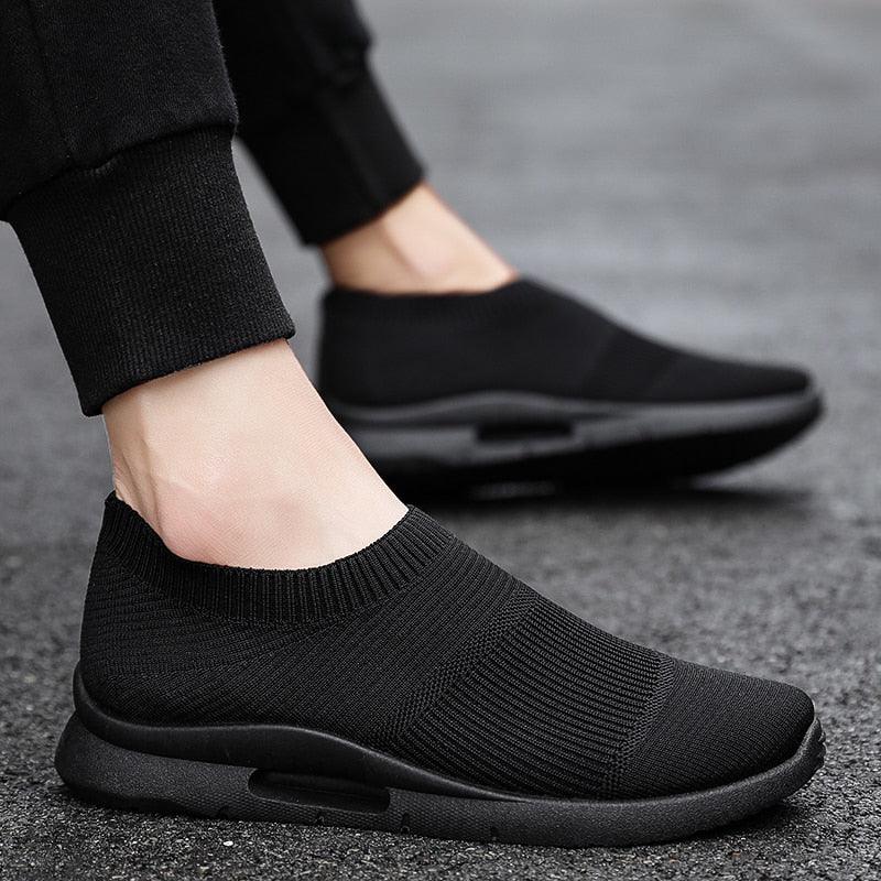 Chaussures de course légères pour hommes, baskets de jogging respirantes, chaussures décontractées pour couples, chaussures de marche d'extérieur antidérapantes, chaussures de sport décontractées en maille pour l'entraînement