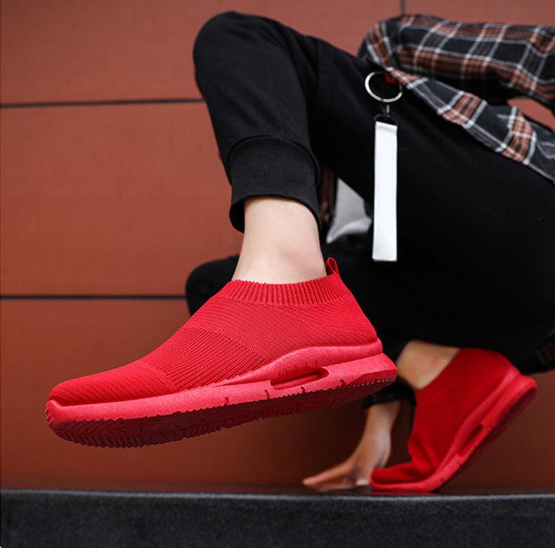 Chaussures de course légères pour hommes, baskets de jogging respirantes, chaussures décontractées pour couples, chaussures de marche d'extérieur antidérapantes, chaussures de sport décontractées en maille pour l'entraînement