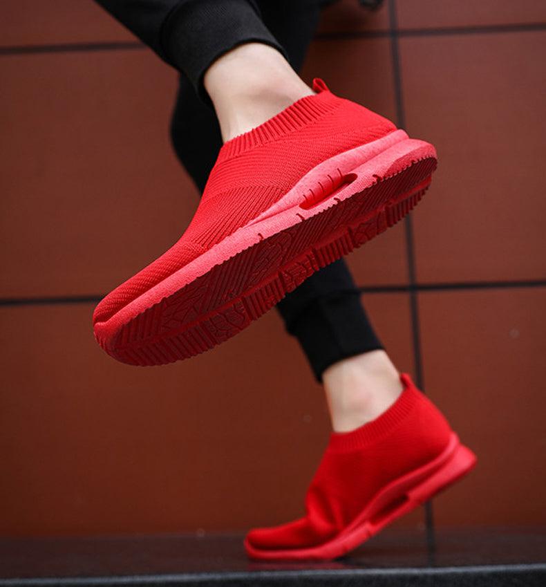 Chaussures de course légères pour hommes, baskets de jogging respirantes, chaussures décontractées pour couples, chaussures de marche d'extérieur antidérapantes, chaussures de sport décontractées en maille pour l'entraînement