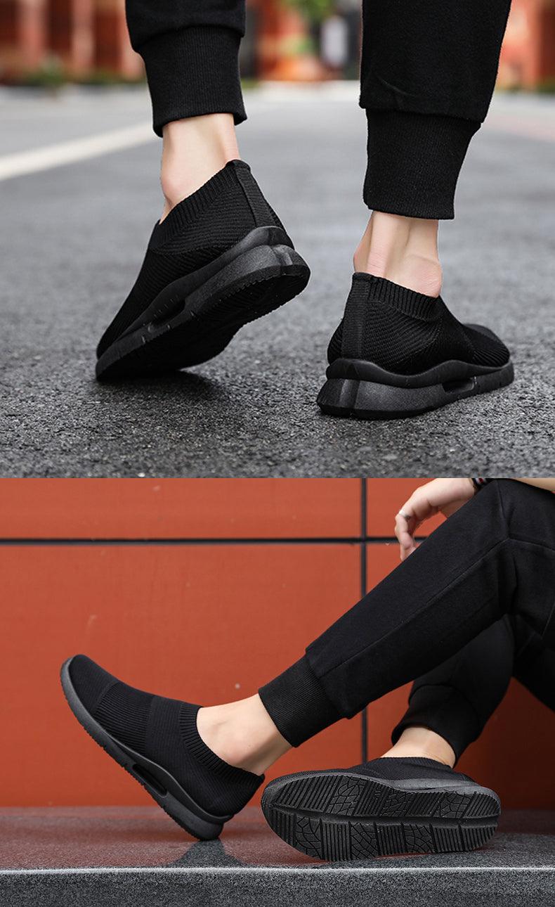 Chaussures de course légères pour hommes, baskets de jogging respirantes, chaussures décontractées pour couples, chaussures de marche d'extérieur antidérapantes, chaussures de sport décontractées en maille pour l'entraînement