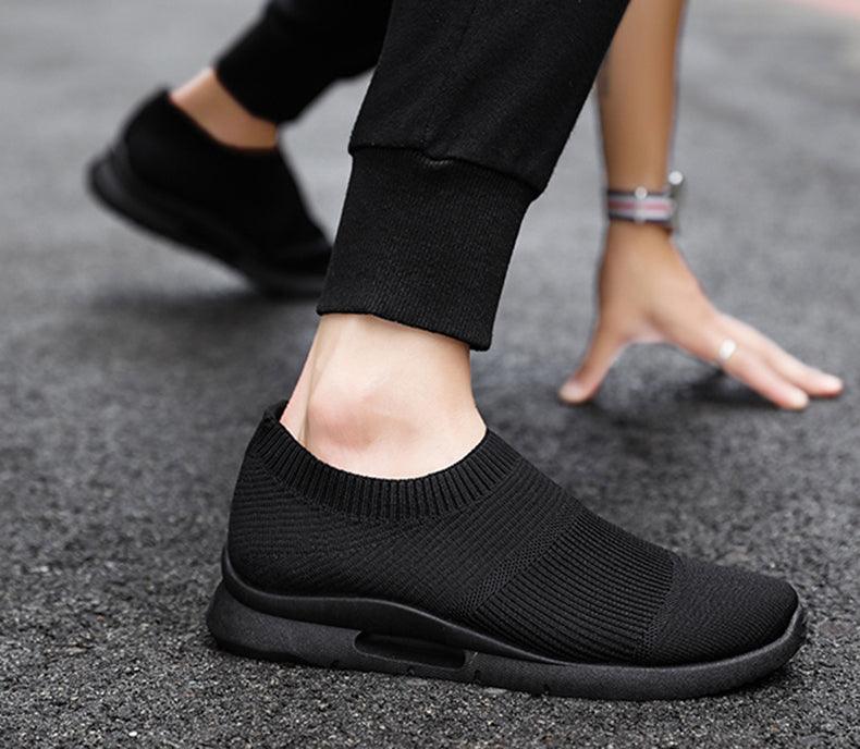 Chaussures de course légères pour hommes, baskets de jogging respirantes, chaussures décontractées pour couples, chaussures de marche d'extérieur antidérapantes, chaussures de sport décontractées en maille pour l'entraînement