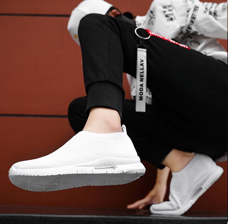 Chaussures de course légères pour hommes, baskets de jogging respirantes, chaussures décontractées pour couples, chaussures de marche d'extérieur antidérapantes, chaussures de sport décontractées en maille pour l'entraînement
