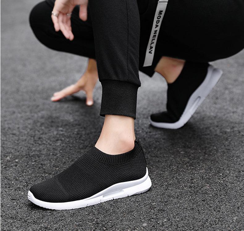 Chaussures de course légères pour hommes, baskets de jogging respirantes, chaussures décontractées pour couples, chaussures de marche d'extérieur antidérapantes, chaussures de sport décontractées en maille pour l'entraînement
