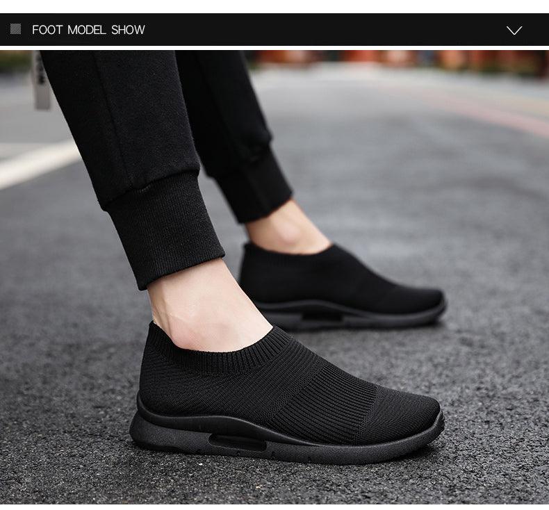 Chaussures de course légères pour hommes, baskets de jogging respirantes, chaussures décontractées pour couples, chaussures de marche d'extérieur antidérapantes, chaussures de sport décontractées en maille pour l'entraînement