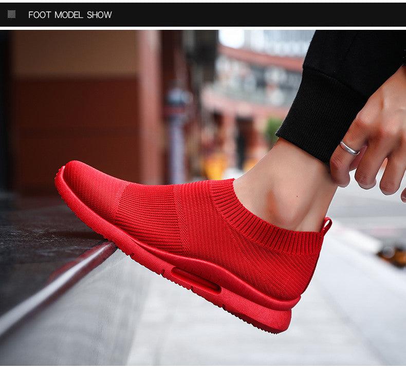 Chaussures de course légères pour hommes, baskets de jogging respirantes, chaussures décontractées pour couples, chaussures de marche d'extérieur antidérapantes, chaussures de sport décontractées en maille pour l'entraînement