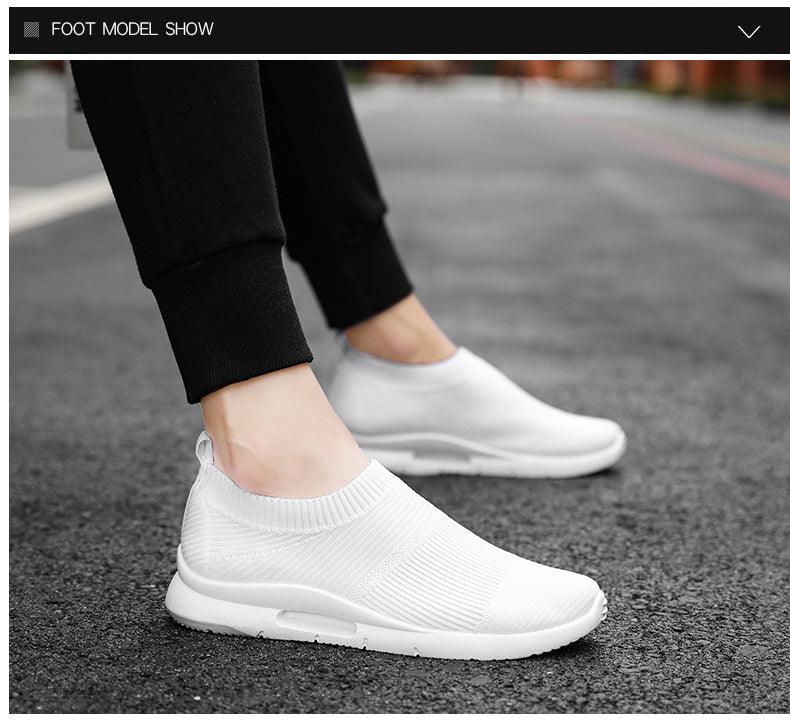 Chaussures de course légères pour hommes, baskets de jogging respirantes, chaussures décontractées pour couples, chaussures de marche d'extérieur antidérapantes, chaussures de sport décontractées en maille pour l'entraînement