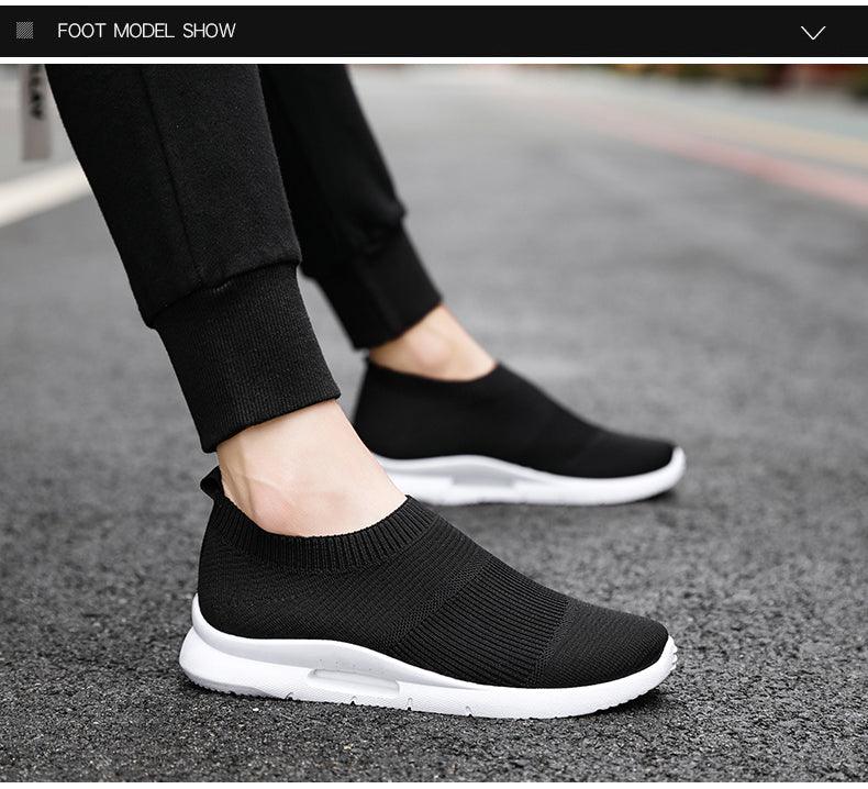 Chaussures de course légères pour hommes, baskets de jogging respirantes, chaussures décontractées pour couples, chaussures de marche d'extérieur antidérapantes, chaussures de sport décontractées en maille pour l'entraînement