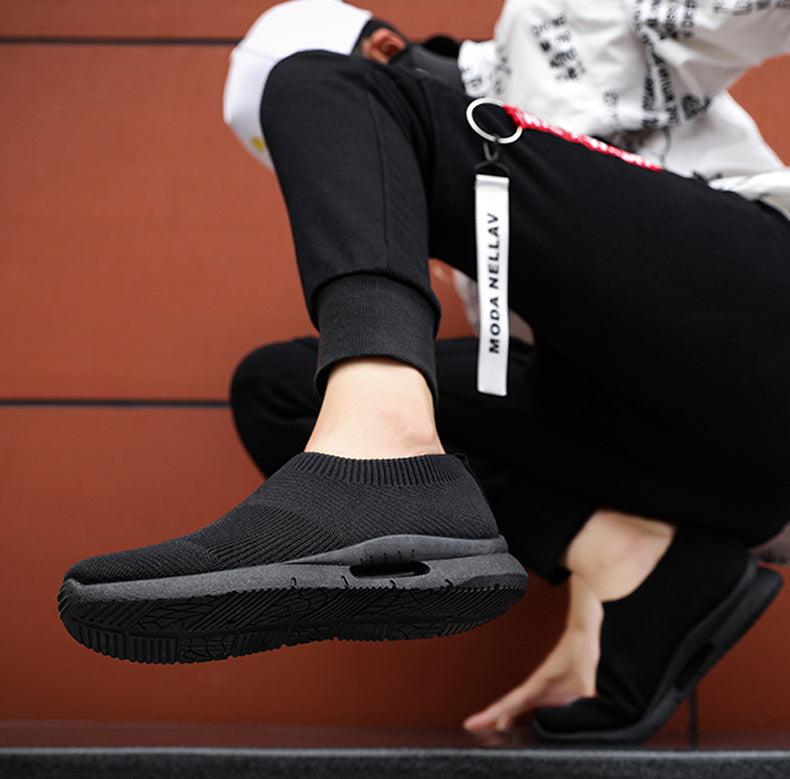 Chaussures de course légères pour hommes, baskets de jogging respirantes, chaussures décontractées pour couples, chaussures de marche d'extérieur antidérapantes, chaussures de sport décontractées en maille pour l'entraînement