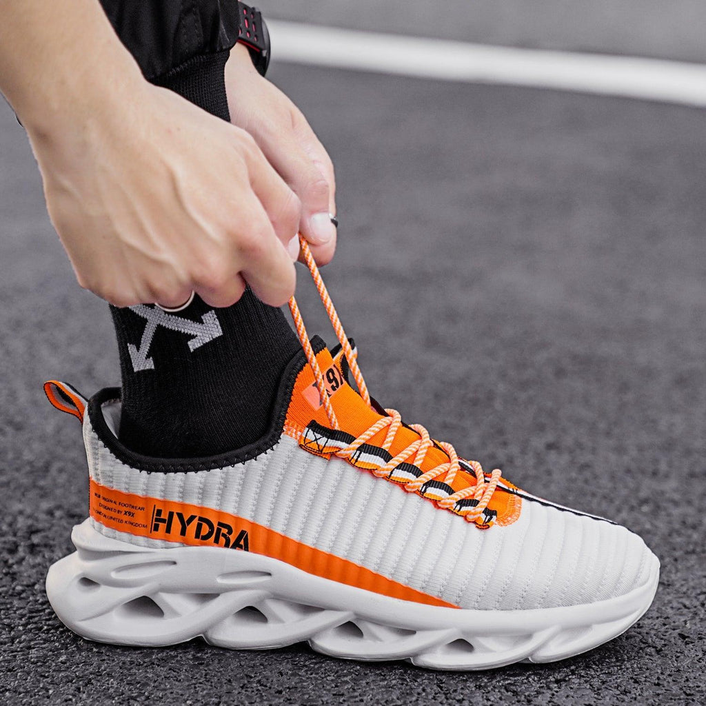Baskets modernes pour hommes, respirantes, noires, tendance, pour la marche, décontractées, légères, de sport, antidérapantes, pour le tennis