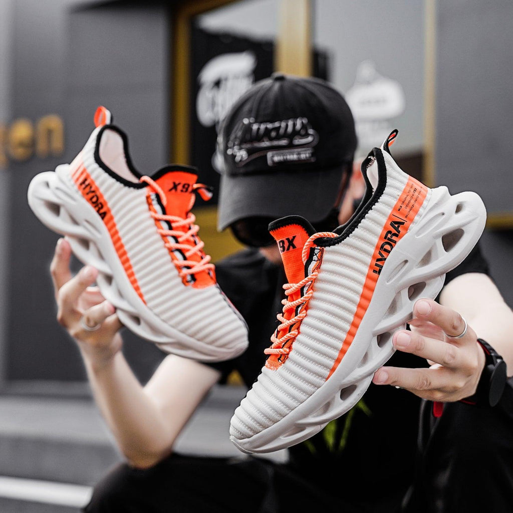 Baskets modernes pour hommes, respirantes, noires, tendance, pour la marche, décontractées, légères, de sport, antidérapantes, pour le tennis