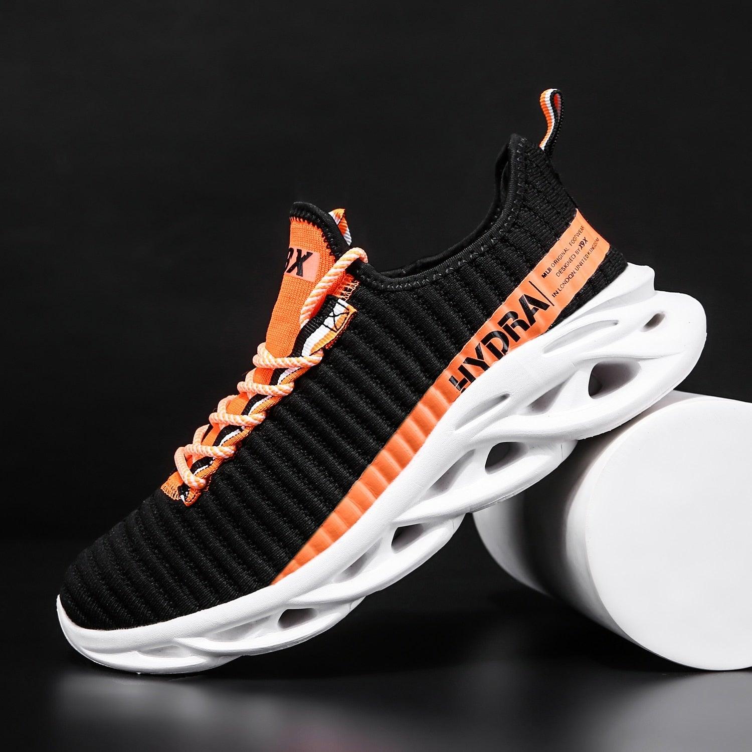 Baskets modernes pour hommes, respirantes, noires, tendance, pour la marche, décontractées, légères, de sport, antidérapantes, pour le tennis