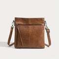 Sac à bandoulière rétro en cuir PU pour homme, sac décontracté simple et tendance avec sangle réglable