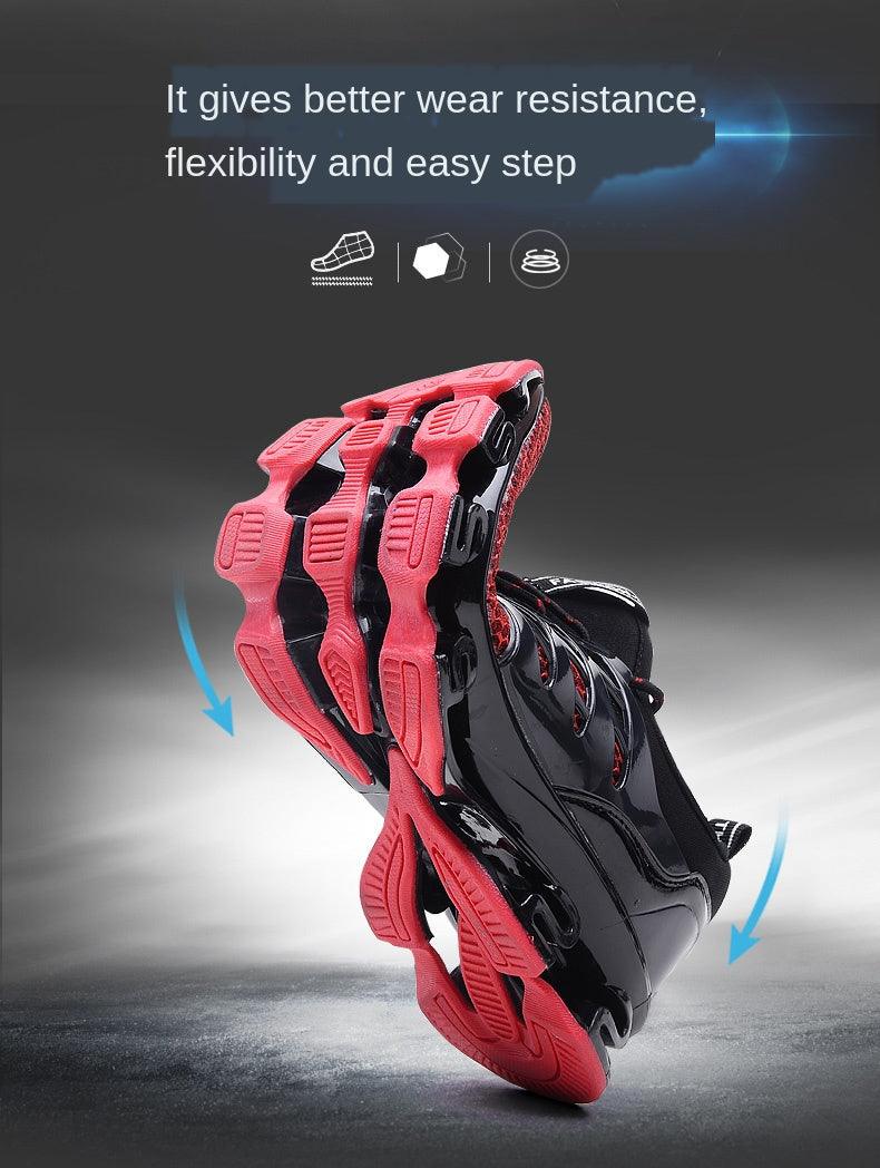Baskets de course respirantes pour hommes, chaussures décontractées à la mode pour couple, chaussures de sport de course respirantes d'extérieur, baskets de sport amortissantes, chaussures de sport élégantes pour la marche et l'athlétisme
