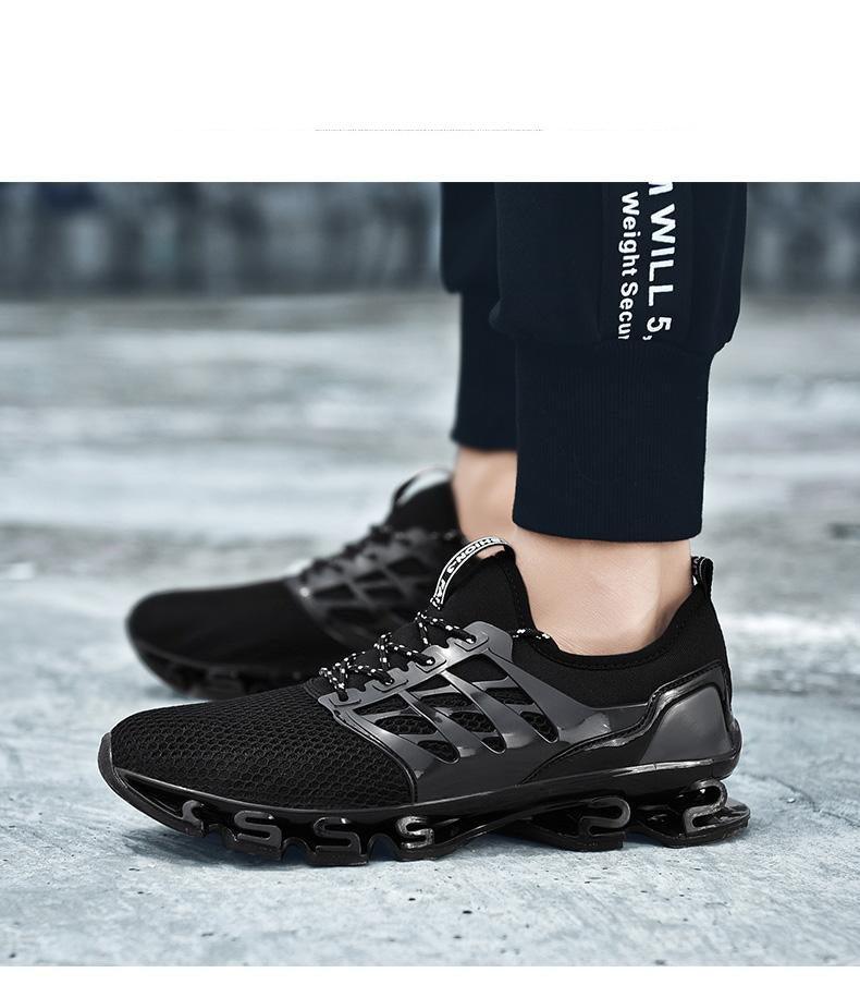 Baskets de course respirantes pour hommes, chaussures décontractées à la mode pour couple, chaussures de sport de course respirantes d'extérieur, baskets de sport amortissantes, chaussures de sport élégantes pour la marche et l'athlétisme