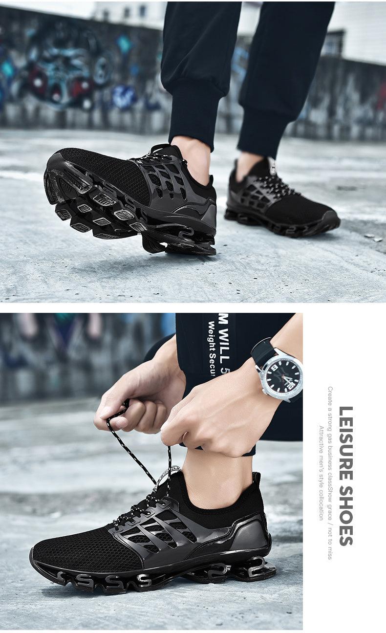 Baskets de course respirantes pour hommes, chaussures décontractées à la mode pour couple, chaussures de sport de course respirantes d'extérieur, baskets de sport amortissantes, chaussures de sport élégantes pour la marche et l'athlétisme