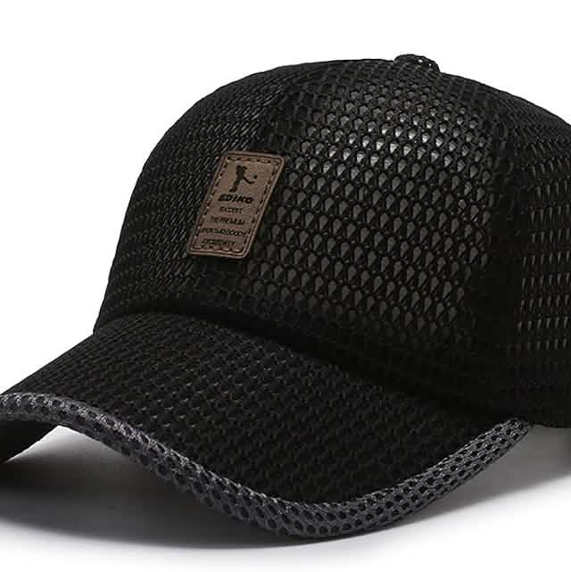 Casquette de baseball simple pour homme, à maille, pour usage quotidien en extérieur