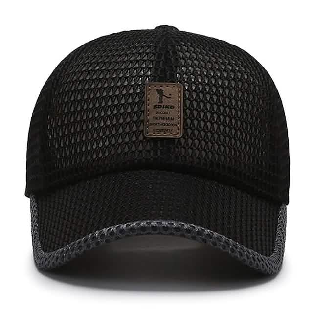 Casquette de baseball simple pour homme, à maille, pour usage quotidien en extérieur