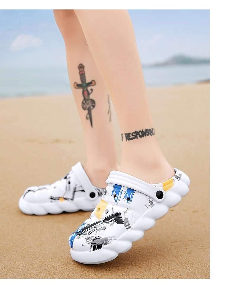 Pantoufles homme été Tongs Sandales Fitness Mode Sabots de jardin Mules classiques Semelle en caoutchouc antidérapante à enfiler Sabots d'été homme