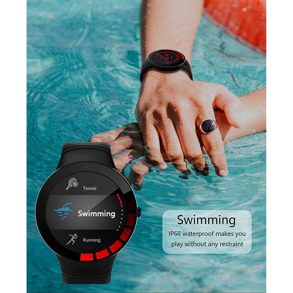 Montres connectées pour hommes avec suivi d'activité et moniteur de fréquence cardiaque