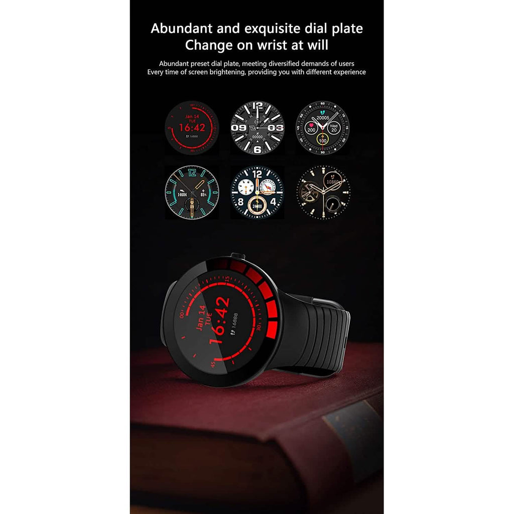Montres connectées pour hommes avec suivi d'activité et moniteur de fréquence cardiaque