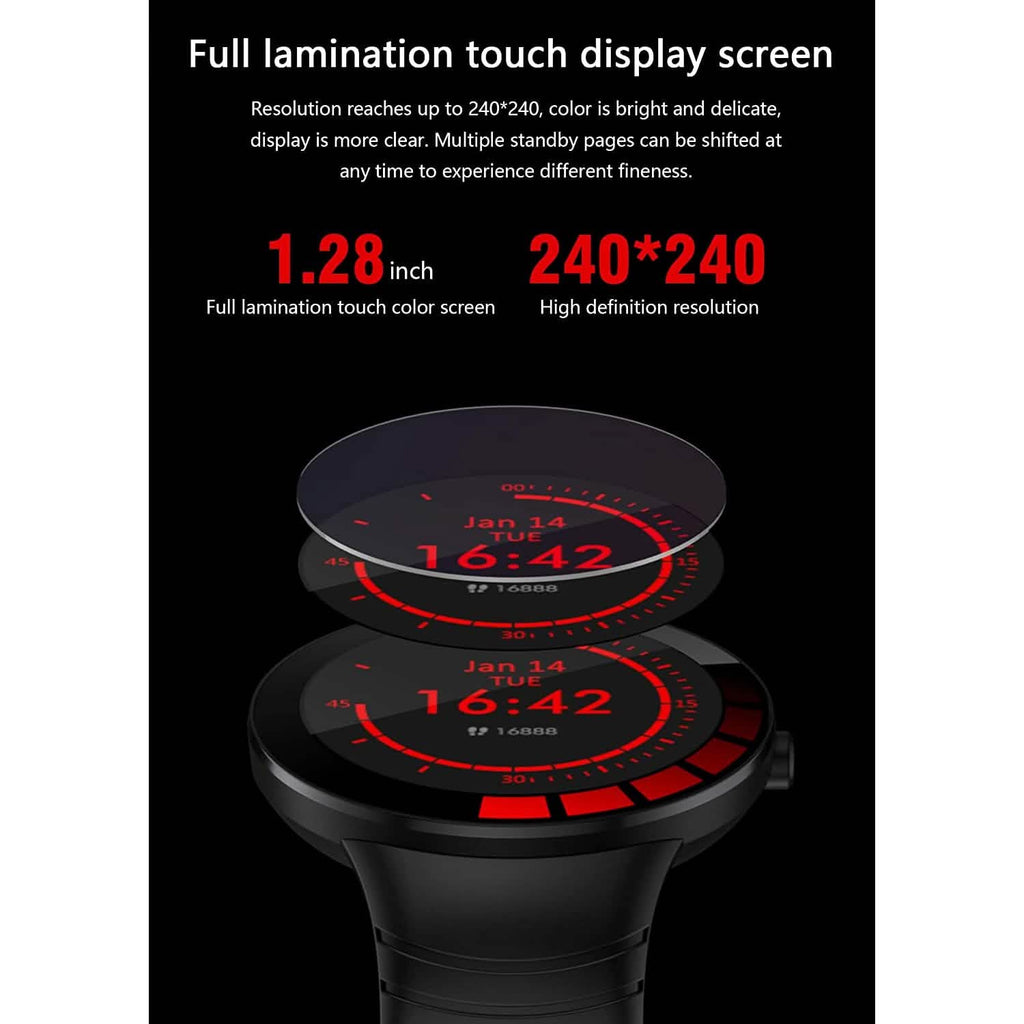 Montres connectées pour hommes avec suivi d'activité et moniteur de fréquence cardiaque