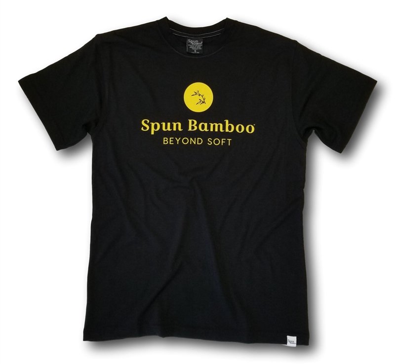 T-shirt à logo pour homme en viscose de bambou filée et coton biologique