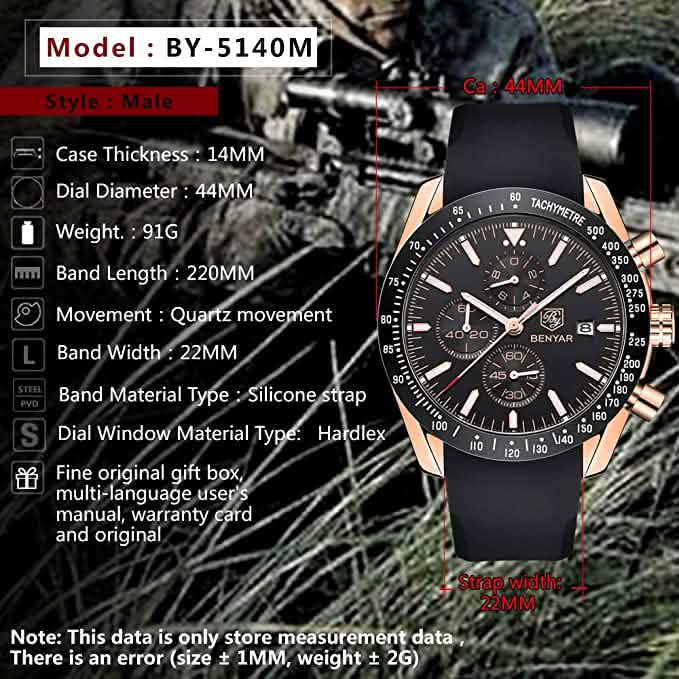 Montre analogique élégante pour hommes