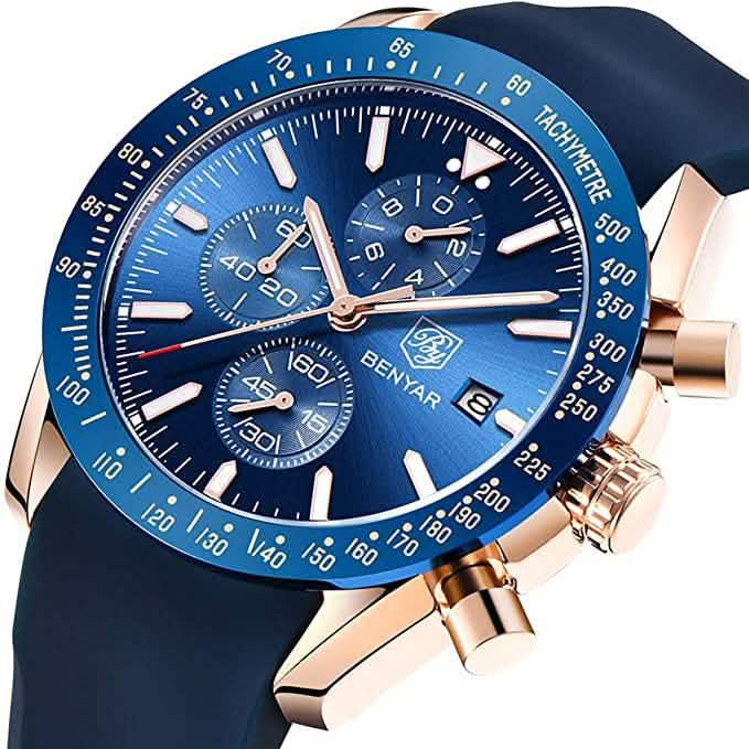 Montre analogique élégante pour hommes