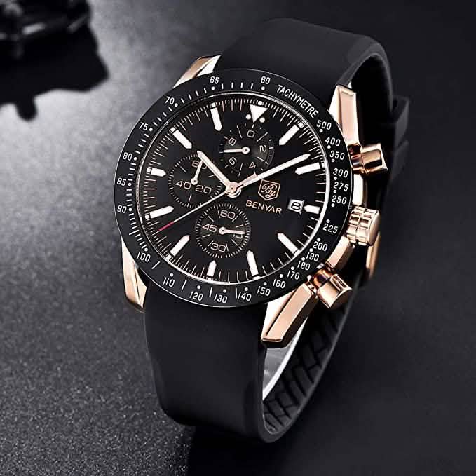 Montre analogique élégante pour hommes