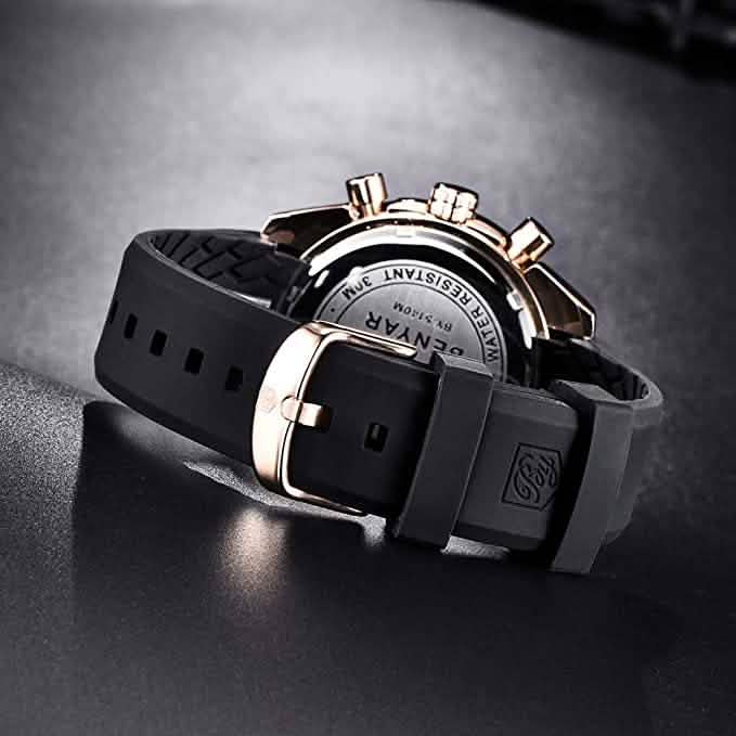 Montre analogique élégante pour hommes