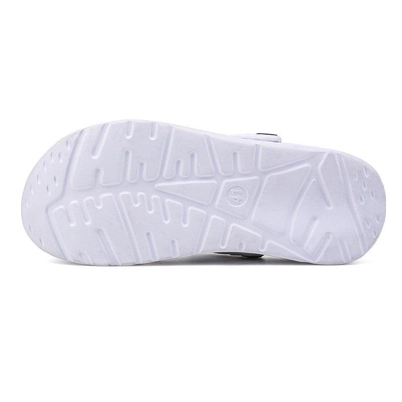 Chaussures d'été pour hommes, sandales à trous, sandales creuses respirantes, tongs, claquettes de plage, sabots de jardin, sandales avec support de voûte plantaire, coussinées, sabots confortables unisexe pour le jardin