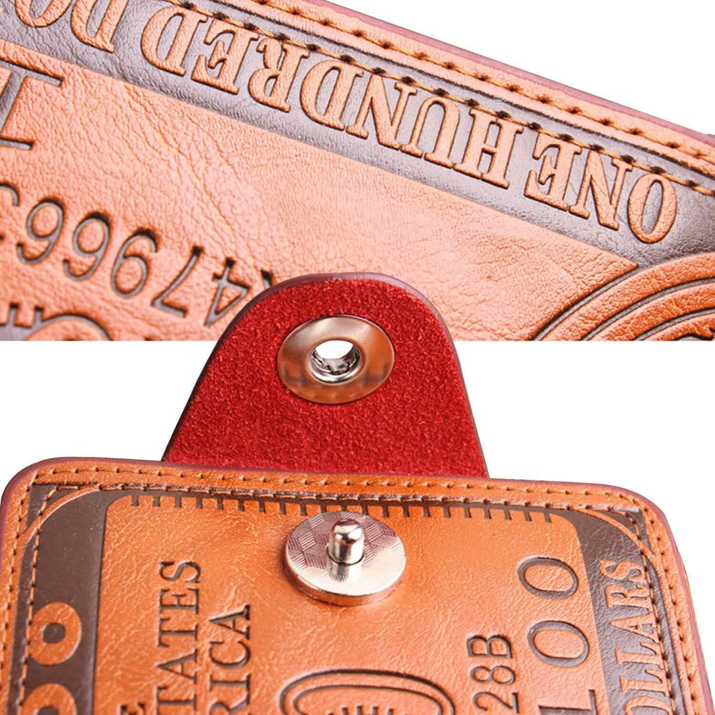 Portefeuille pour homme en cuir, porte-billets, porte-cartes et porte-photo