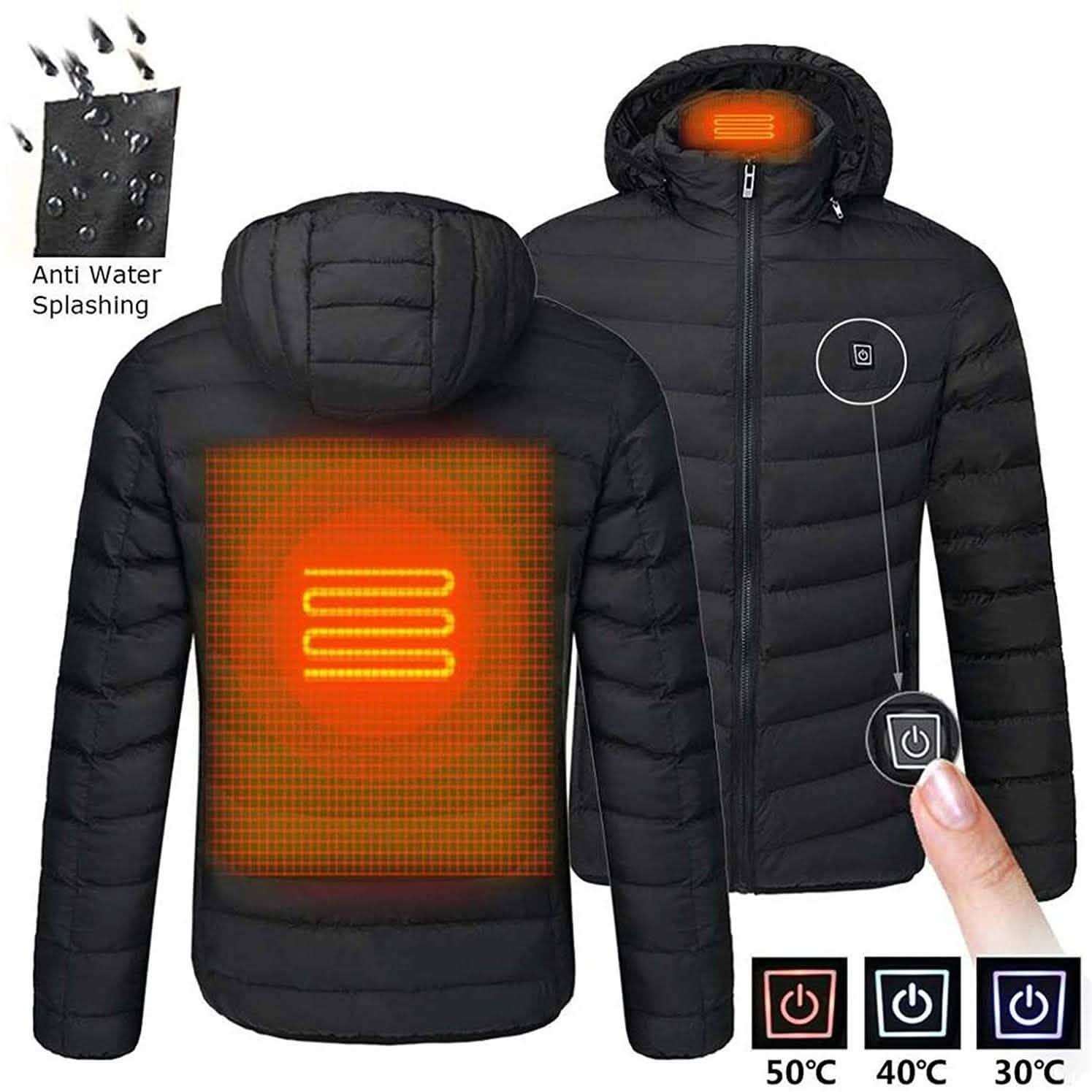 Veste Chauffante Imperméable pour Hommes