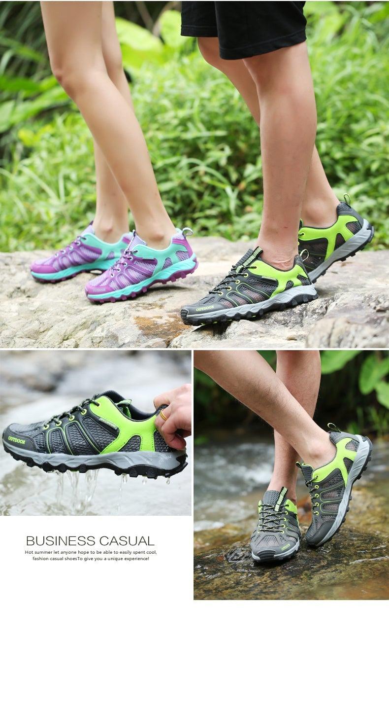 Chaussures de randonnée imperméables pour homme, bottes de montagne, baskets respirantes, chaussures de course, chaussures de randonnée imperméables d'extérieur, chaussures de marche basses en cuir léger pour l'extérieur