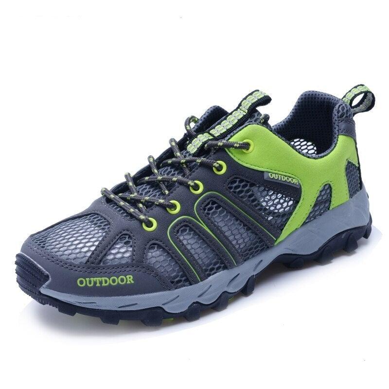 Chaussures de randonnée imperméables pour homme, bottes de montagne, baskets respirantes, chaussures de course, chaussures de randonnée imperméables d'extérieur, chaussures de marche basses en cuir léger pour l'extérieur