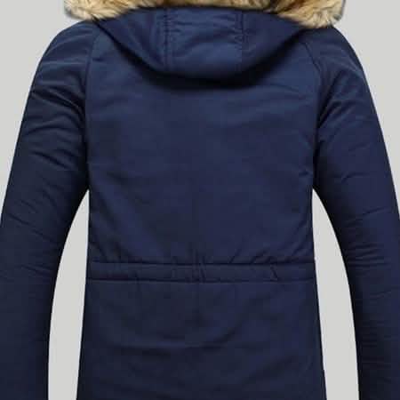 Parkas d'hiver à capuche en duvet pour hommes