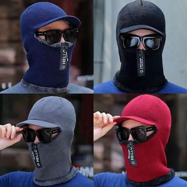 Bonnet d'hiver en tricot pour homme