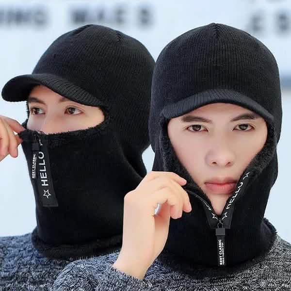 Bonnet d'hiver en tricot pour homme