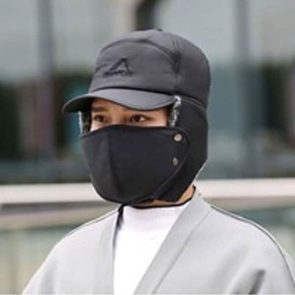 Casquette Cache-oreilles Hiver Épaisse Chaude Décontractée pour Homme