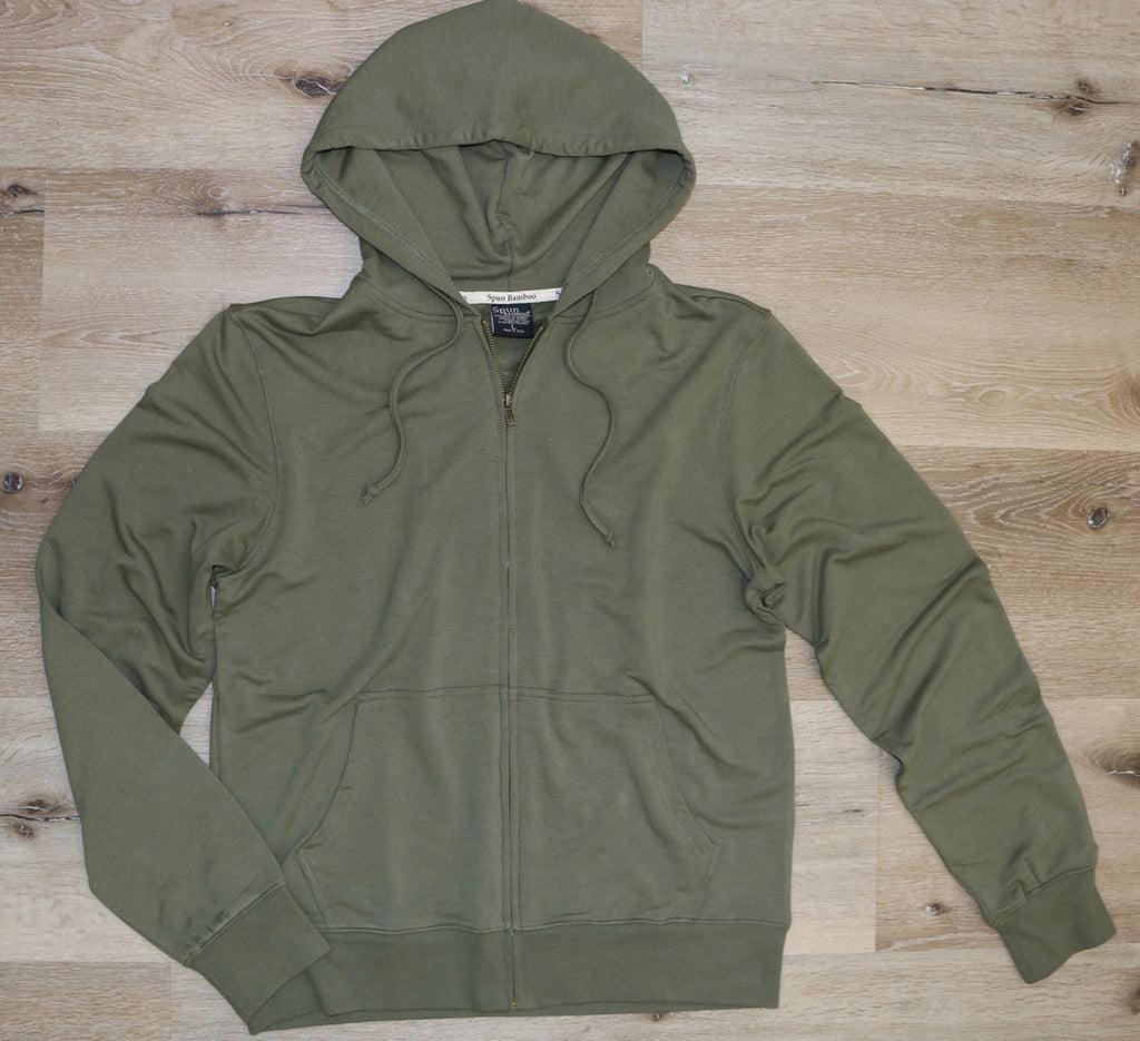 Hoodie entièrement zippé en viscose de bambou Eco-Smart pour homme