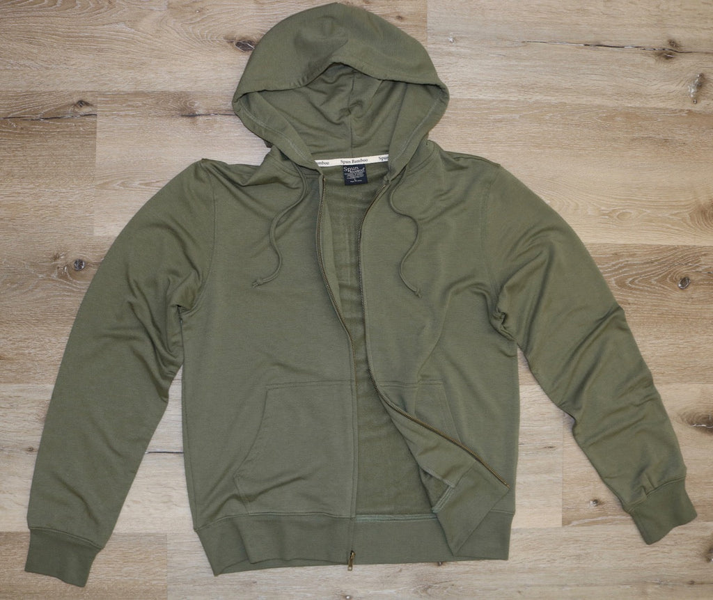 Hoodie entièrement zippé en viscose de bambou Eco-Smart pour homme
