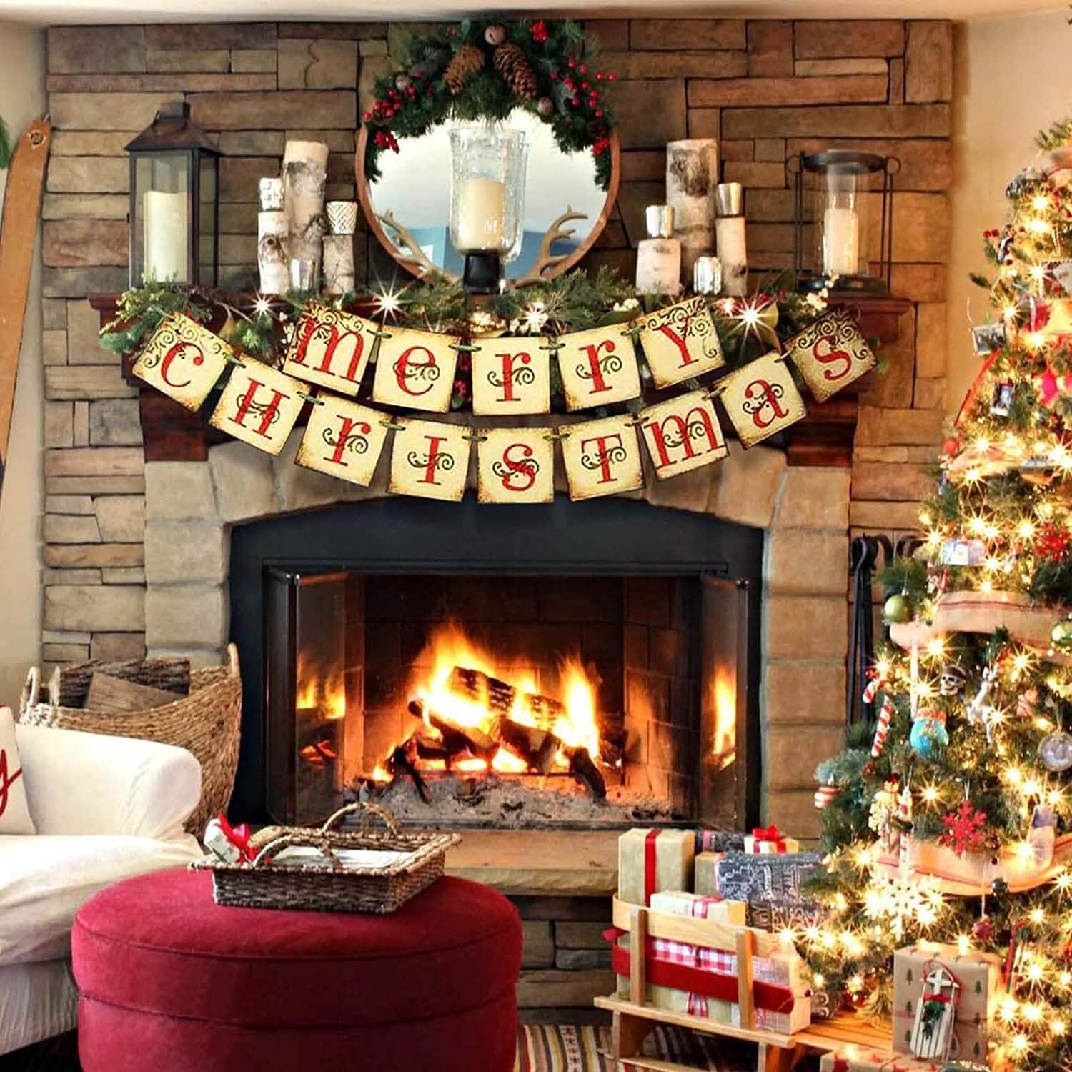 Bannière Joyeux Noël Décoration Maison