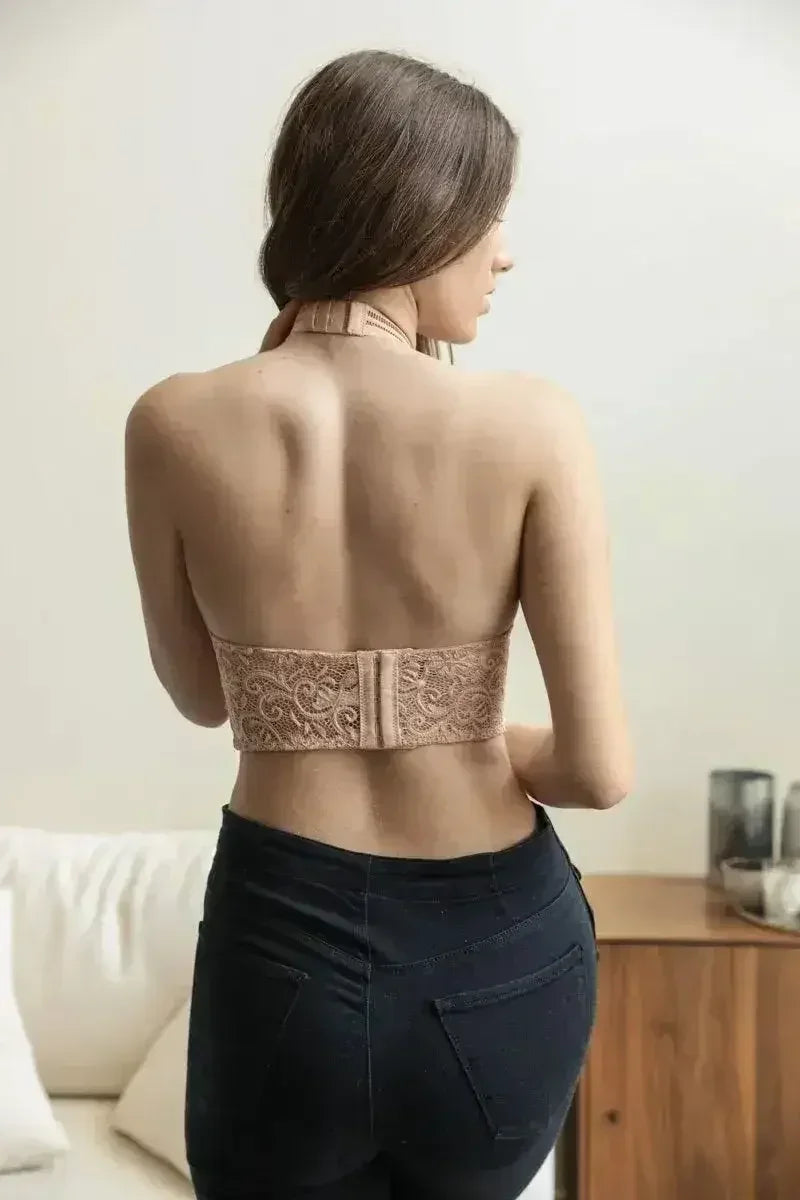 Soutien-gorge en maille type choker