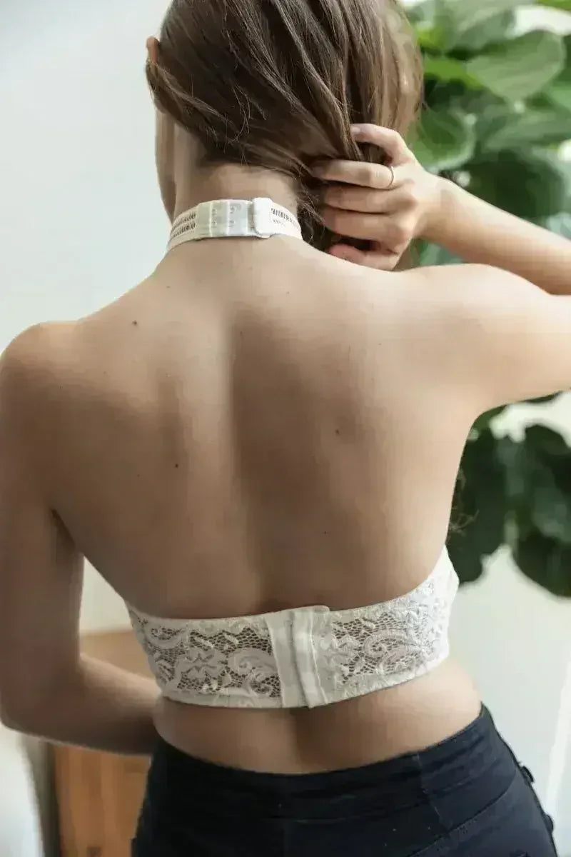 Soutien-gorge en maille type choker